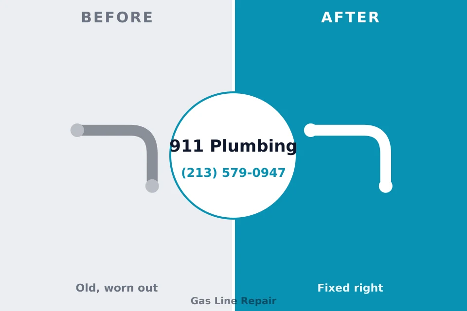 Before and after: plumbing repair Mount Healthy Heights, OH